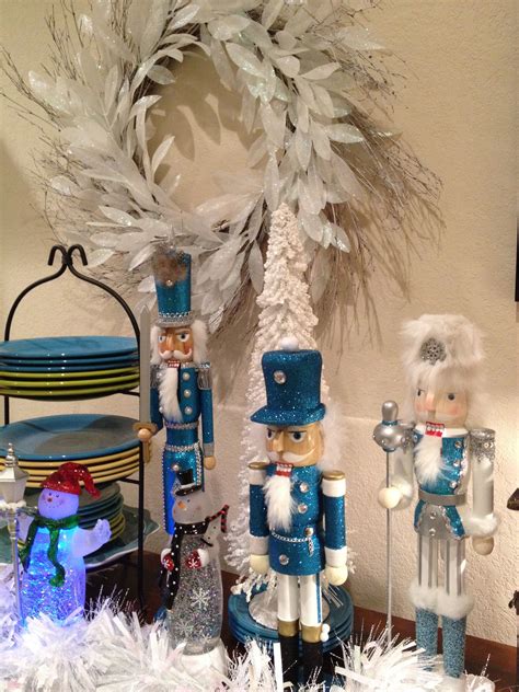 Blue Nutcrackers on the buffet, Christmas 2013 | Nutcracker christmas, Nutcracker, Christmas