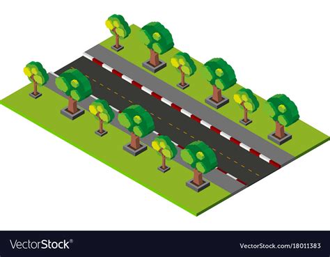 3d design for empty road and pavement Royalty Free Vector