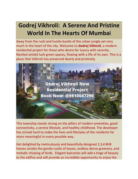 Godrej Vikhroli: A Serene And Pristine World In The Hearts Of Mumbai by ...