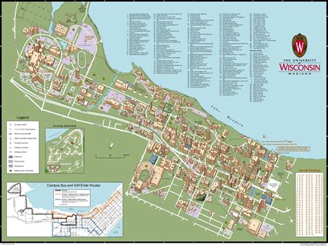 Map Of The Uw Madison Campus | Adams Printable Map