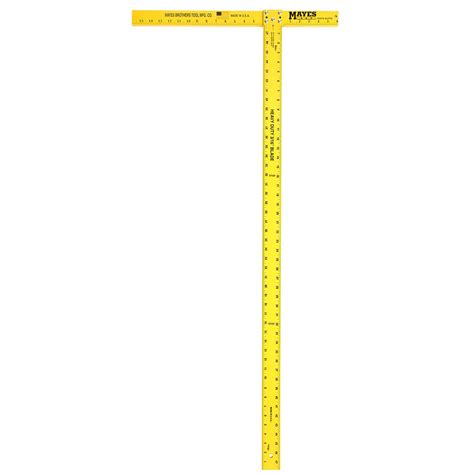 Buy Mayes 10182 Heavy Duty Aluminum Wallboard Square (48 Inch), T Square Ruler, T Ruler ...