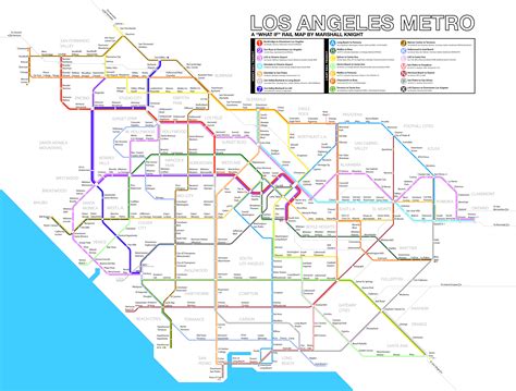 La Metro Rail Map