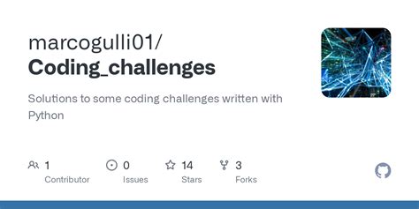 GitHub - marcogulli01/Coding_challenges: Solutions to some coding challenges written with Python