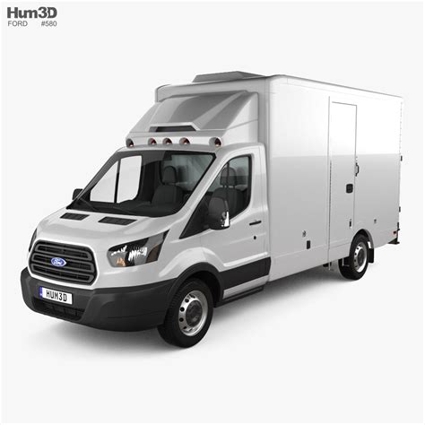 Ford Transit Box Truck 2021 3D model - Vehicles on Hum3D