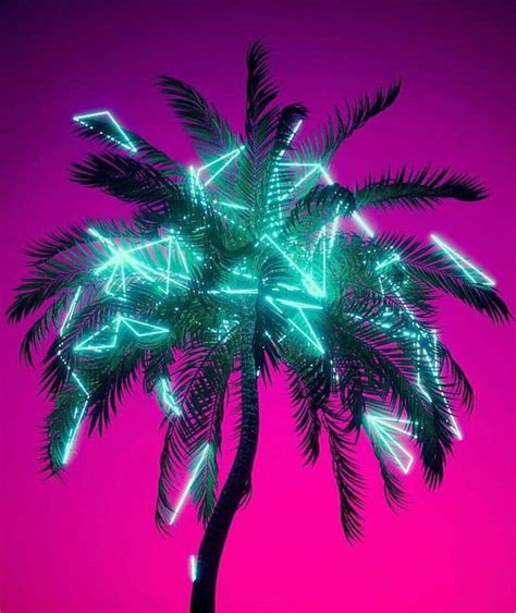 Neon Palm Tree | Neon palm tree, Retro artwork, Neon