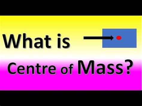 Explanation of Center of Mass with some examples - YouTube