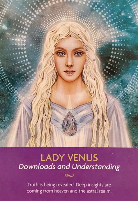 Daily Angel Oracle Card: Lady Venus, from the Keepers Of The Light Oracle Card deck, by Kyle ...