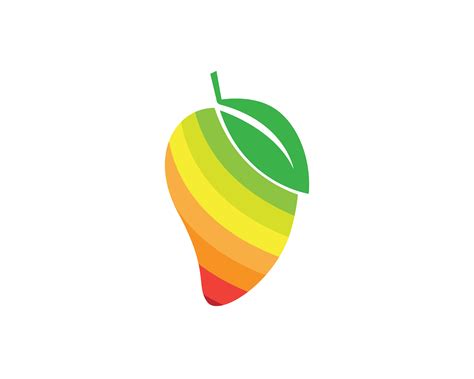 Mango in flat style mango logo mango icon vector image 620640 Vector Art at Vecteezy