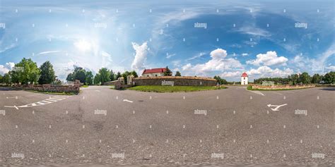 360° view of ZELVA, BELARUS - JULY 2019: full seamless spherical hdri panorama 360 degrees angle ...