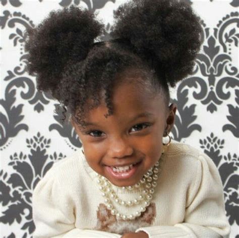 Adorable Afro Puff Hairstyle for Kids