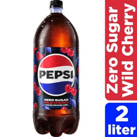 Pepsi Cola® Wild Cherry Zero Sugar Soda Bottle, 2 liter - Fry’s Food Stores