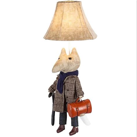 Kids Desk Lamp LED Cute Fox Funny Animal children bedroom Table lamp ...