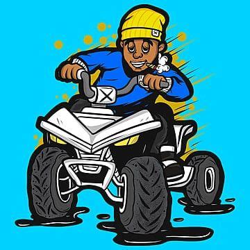 Cartoon Atv Clipart PNG Images, Driving An Atv Cartoon, Art, Artwork, Illustration PNG Image For ...