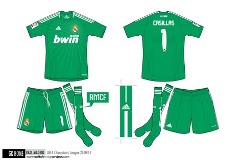 Football teams shirt and kits fan: Real Madrid 2010-11 keeper kits