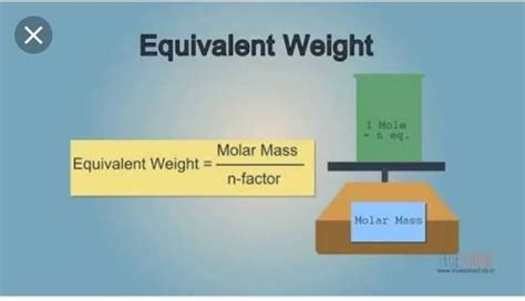 what is equivalent weight? - Brainly.in