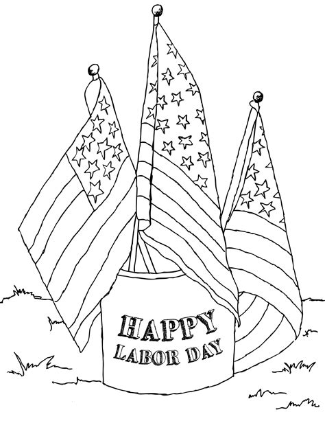 Labor Day Art Coloring Coloring Pages