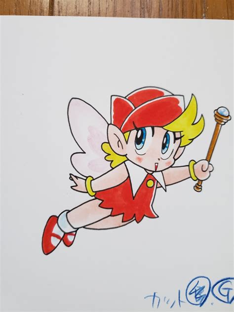 Production art of Wanda, for the Comic BomBom Mario manga. – @wariofranchisefanblog on Tumblr