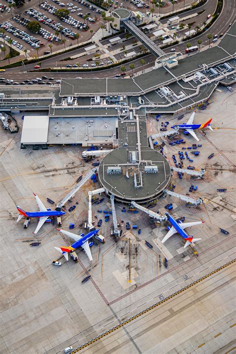 San Diego International Airport Southwest Terminal 1 Aerial - Toby Harriman