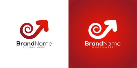 Premium Vector | Business growth arrow logo design template