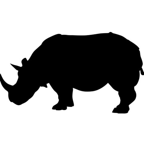 RHINOCEROS SILHOUETTE WALL DECALS (Safari Animal Decor) Rhinoceros Silhouette Decals...