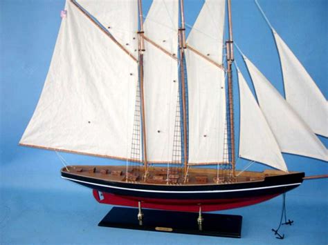 Buy Wooden Atlantic Model Sailboat Decoration 50in - Model Ships