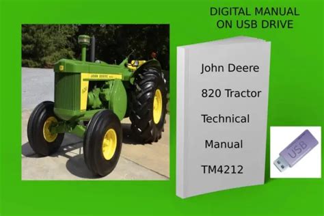 JOHN DEERE 820 Tractor Technical Manual See Description £23.50 - PicClick UK