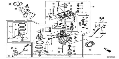 Honda Engines GX390RT2 EZDV ENGINE, THA, VIN# GCBCT-1000001 Parts Diagram for CARBURETOR (3)