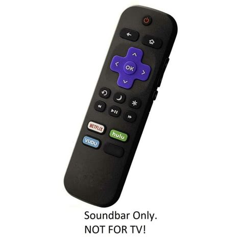 Basic Replacement Remote for Roku Soundbar Without Voice Search ...