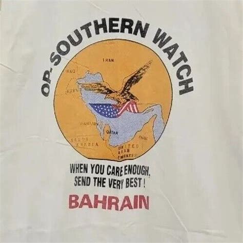 Rare Vintage Operation Southern Watch Bahrain Send Th… - Gem