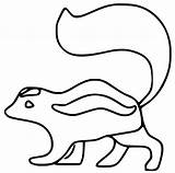 Skunk 13 Coloring Page  Free Printable Pages For Kids sketch template