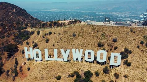 Hollywood Sign, California - Drone footage - YouTube