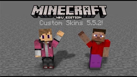 Minecraft Wii U Edition Custom Skins 5.5.2 tutorial! - YouTube