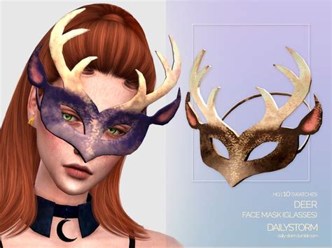 Stylish Deer Mask for Sims 4