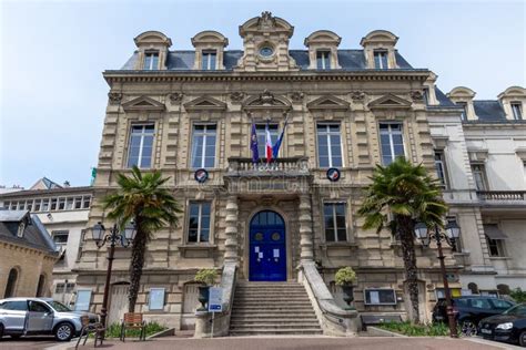 Exterior View of the Town Hall of Saint-Cloud, France Editorial Stock Image - Image of city ...