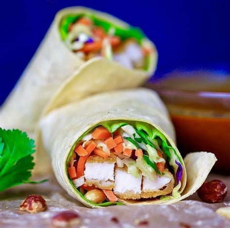 Delicious and Healthy Asian Chicken Wrap