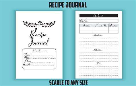 Recipe Journal editable template 13783024 Vector Art at Vecteezy