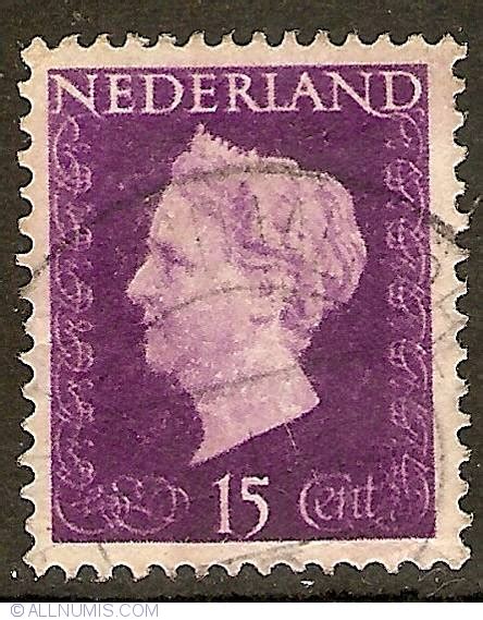 15 Cent 1947, Queen Wilhelmina - Netherlands - Stamp - 9813