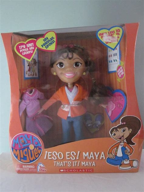 2005 TOY PLAY MAYA & MIGUEL ENGLISH & SPANISH TALKING DOLL - 13" TALL ...