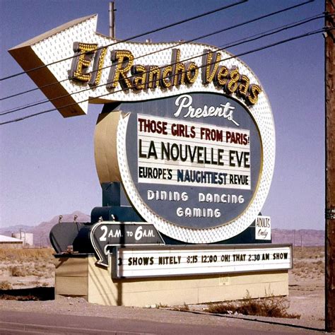 El Rancho Vegas, 1959 the first resort on the strip, a year before it burned to the ground ...