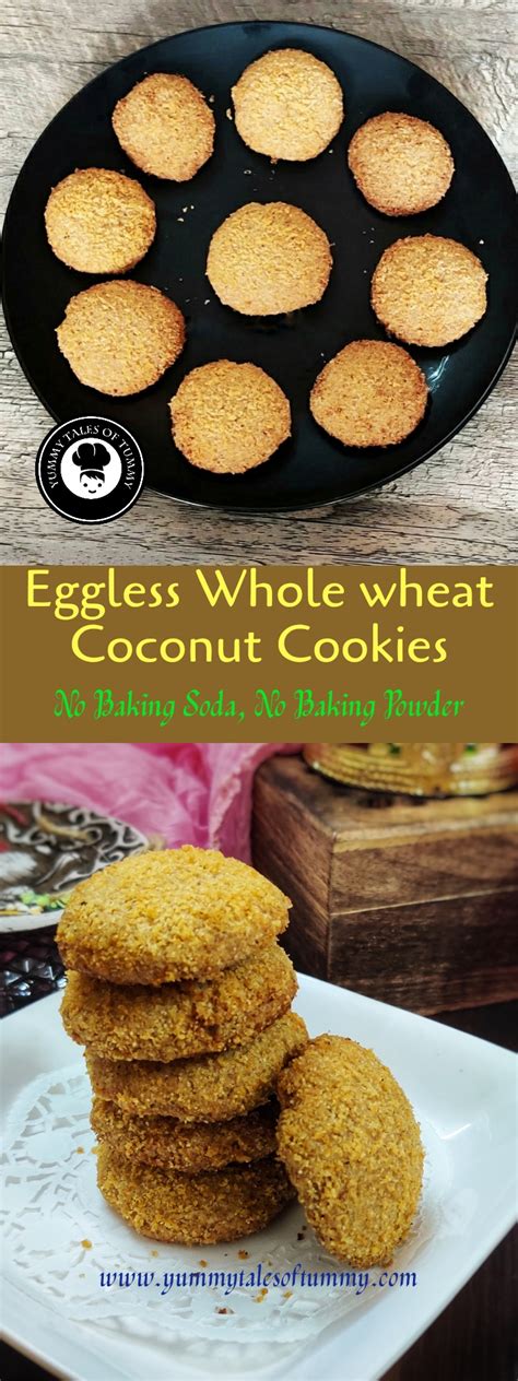 Eggless Coconut Cookies | Coconut Cookies - Yummy Tales Of Tummy