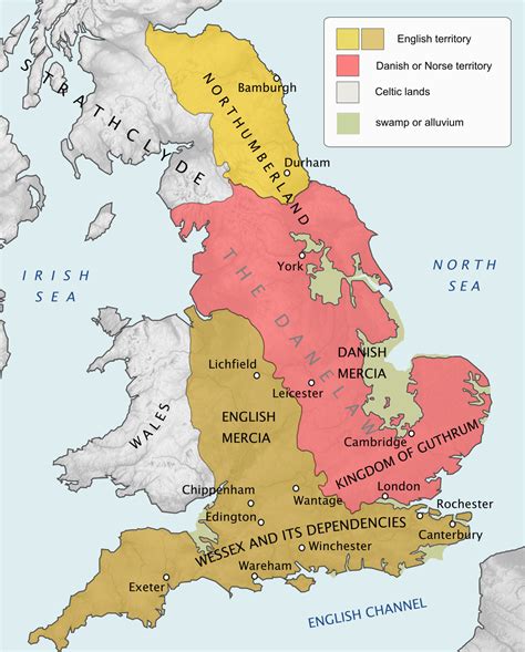 Viking Settlements In England Map | secretmuseum