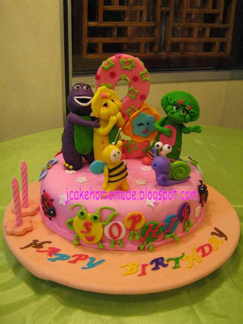 Jcakehomemade: Barney and friends theme cake