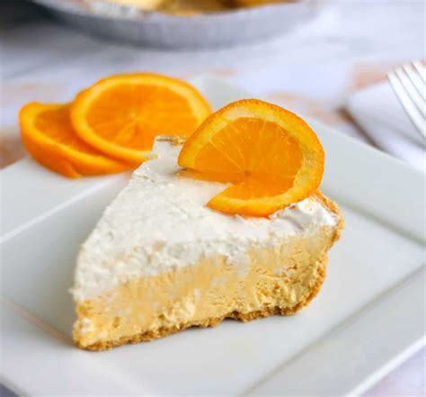 No Bake Orange Creamsicle Pie Recipe - Sweet Pea's Kitchen