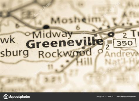 Greeneville Tennessee Usa Map Stock Photo by ©aliceinwonderland2020 ...