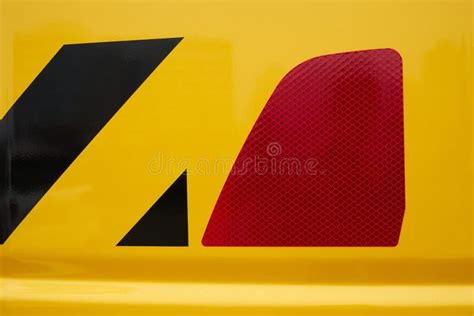 Red Reflector. Signal Reflective Signs Stock Image - Image of farm, farming: 193173611