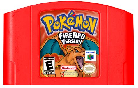 Pokemon Fired Red N64 Cartridge by alex-553 on DeviantArt