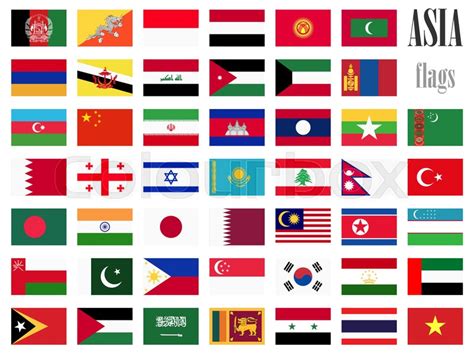 Collection of flags from all national ... | Stock vector | Colourbox