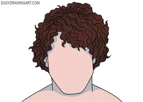 How to Draw Male Curly Hair - Easy Drawing Art