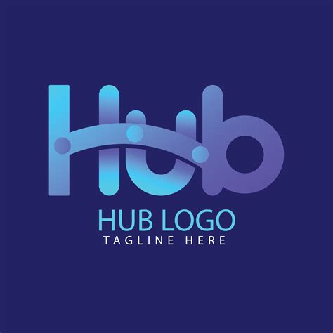 hub logo design template vector 14304631 Vector Art at Vecteezy