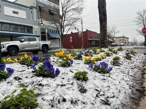 Arkadelphia (sort of) gets first snow of 2024